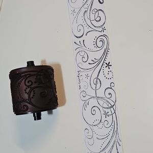 So Swirly Stampin Round Jumbo wheel stamp 2" wide